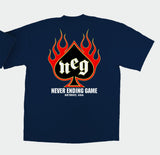 Never Ending Game - Navy Fire Tee
