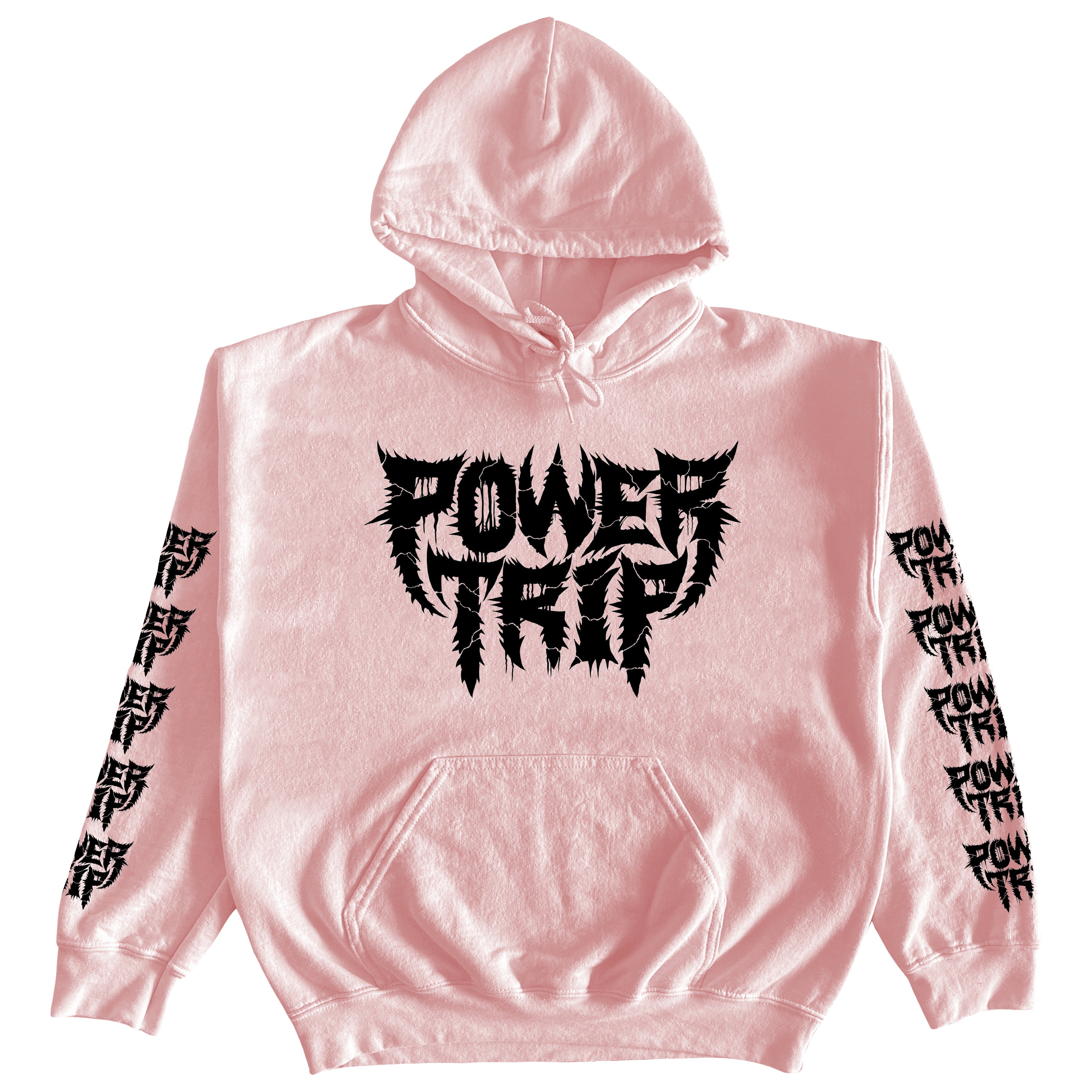 Power Trip - Pink Logo Hoody
